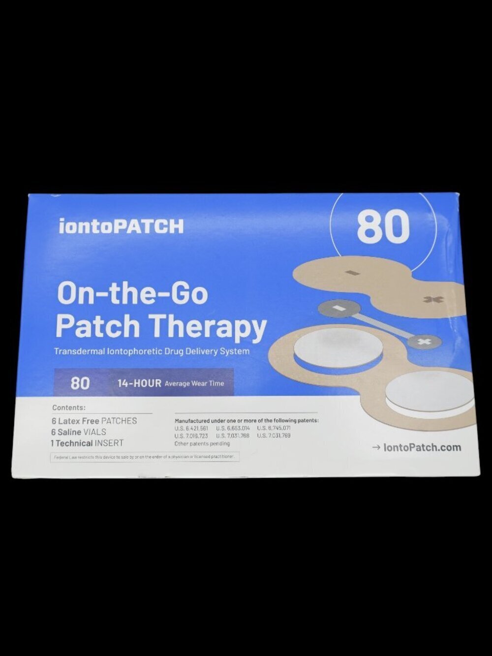 LTS Therapy IontoPatch 80 Transdermal Iontophoretic Delivery System (6/Box)